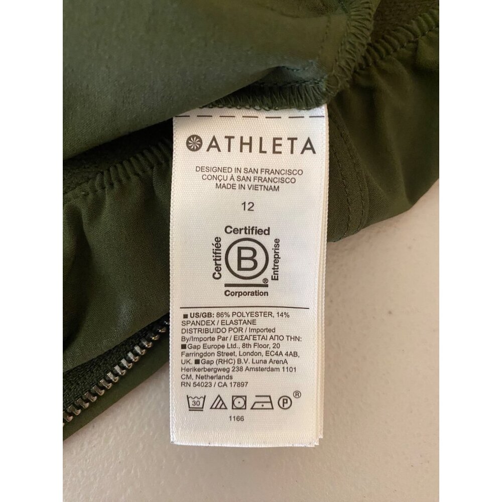Athleta Olive Green Sleeveless Romper - Picture 4 of 11